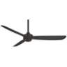 52" Minka Aire Rudolph Coal Black Ceiling Fan with Wall Control