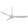 52" Minka Aire Rudolph Flat White Modern Ceiling Fan with Wall Control