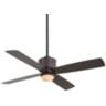 52" Minka Aire Strata Bronze Outdoor Rated LED Ceiling Fan with Remote