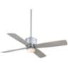 52" Minka Aire Strata Galvanized Outdoor LED Ceiling Fan with Remote