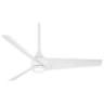 52" Minka Aire Twist Flat White LED Smart Ceiling Fan with Remote