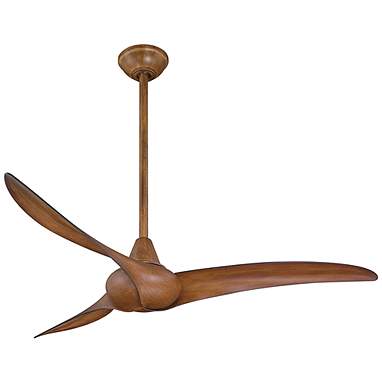 52" Minka Aire Wave Distressed Koa Indoor Ceiling Fan with Remote