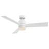 52" Modern Forms Axis Matte White 2700K LED Smart Ceiling Fan