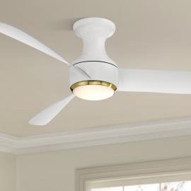 52" Modern Forms Corona Matte White LED Smart Ceiling Fan - Made to Or