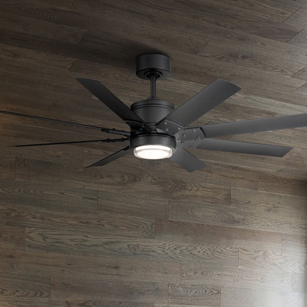 Thumbnail2 of 52" Modern Forms Renegade Black 3500K LED Smart Ceiling Fan Made to Order