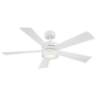 52" Modern Forms Wynd Matte White 3500K LED Smart Ceiling Fan