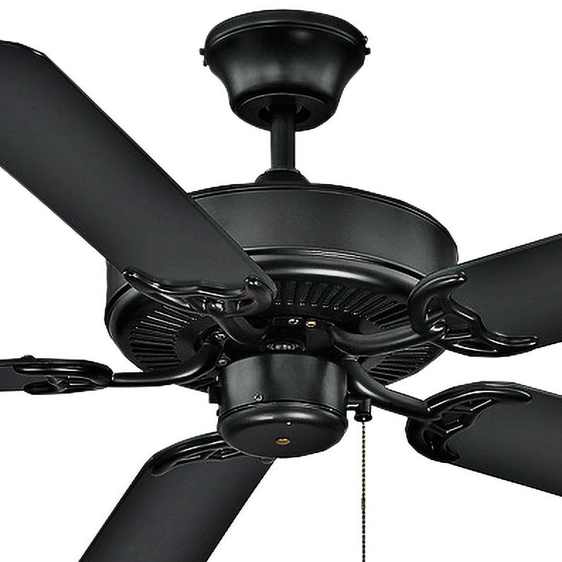 Image 2 52" Outdoor Ceiling Fan in Matte Black more views
