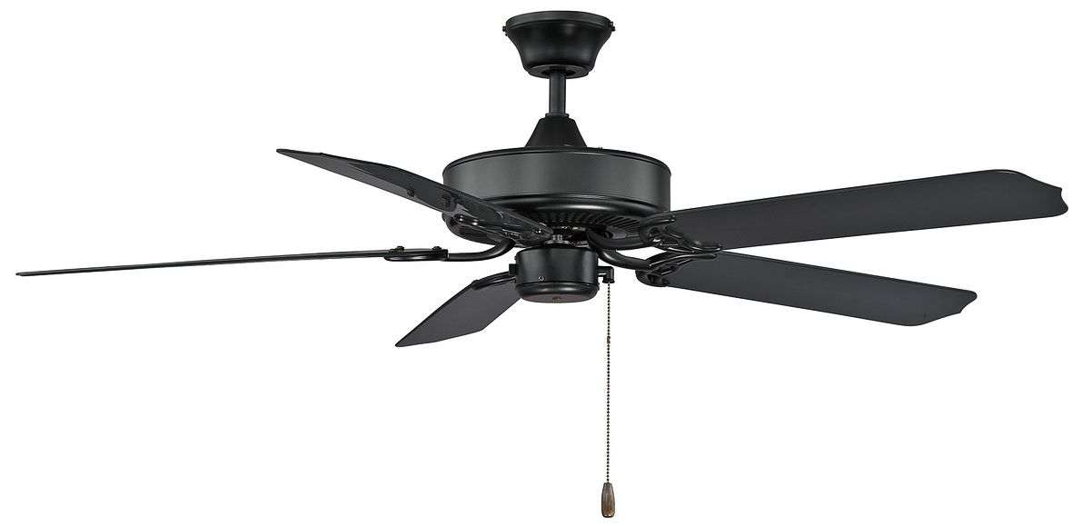 Image 3 52" Outdoor Ceiling Fan in Matte Black more views