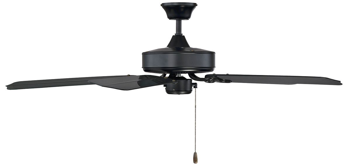 Image 4 52" Outdoor Ceiling Fan in Matte Black more views