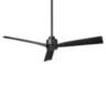 52" WAC Clean Matte Black Smart Indoor/Outdoor Ceiling Fan with Remote