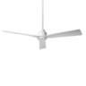 52" WAC Clean Matte White Smart Indoor/Outdoor Ceiling Fan with Remote