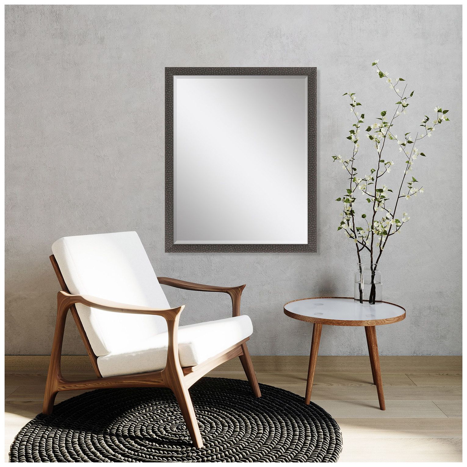 Image 5 #524 Brown Wall Mirror - 33" x 43" more views