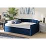 1_Baxton Studio Lennon Full Size Navy Blue Daybed with Trundle in scene