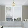 1_Livingston 9 1/2" Wide Polished Brass 3-Light Mini Pendant in scene