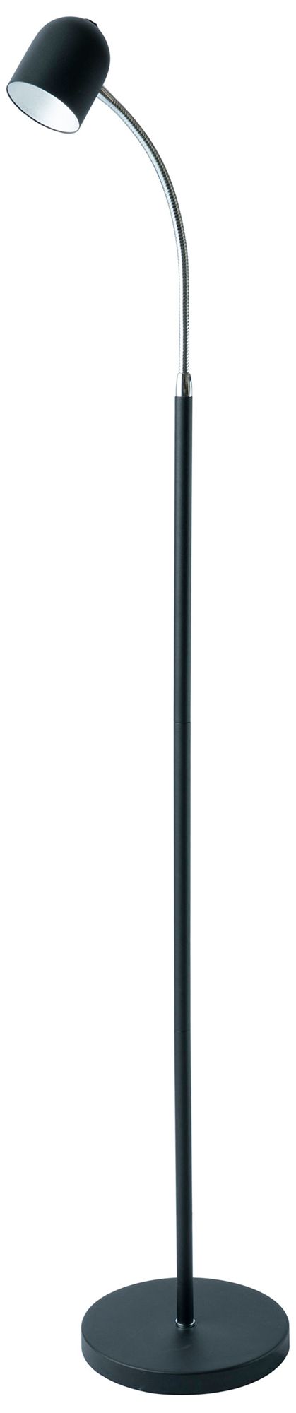Image 2 53" High Satin Black 5W LED Floor Lamp