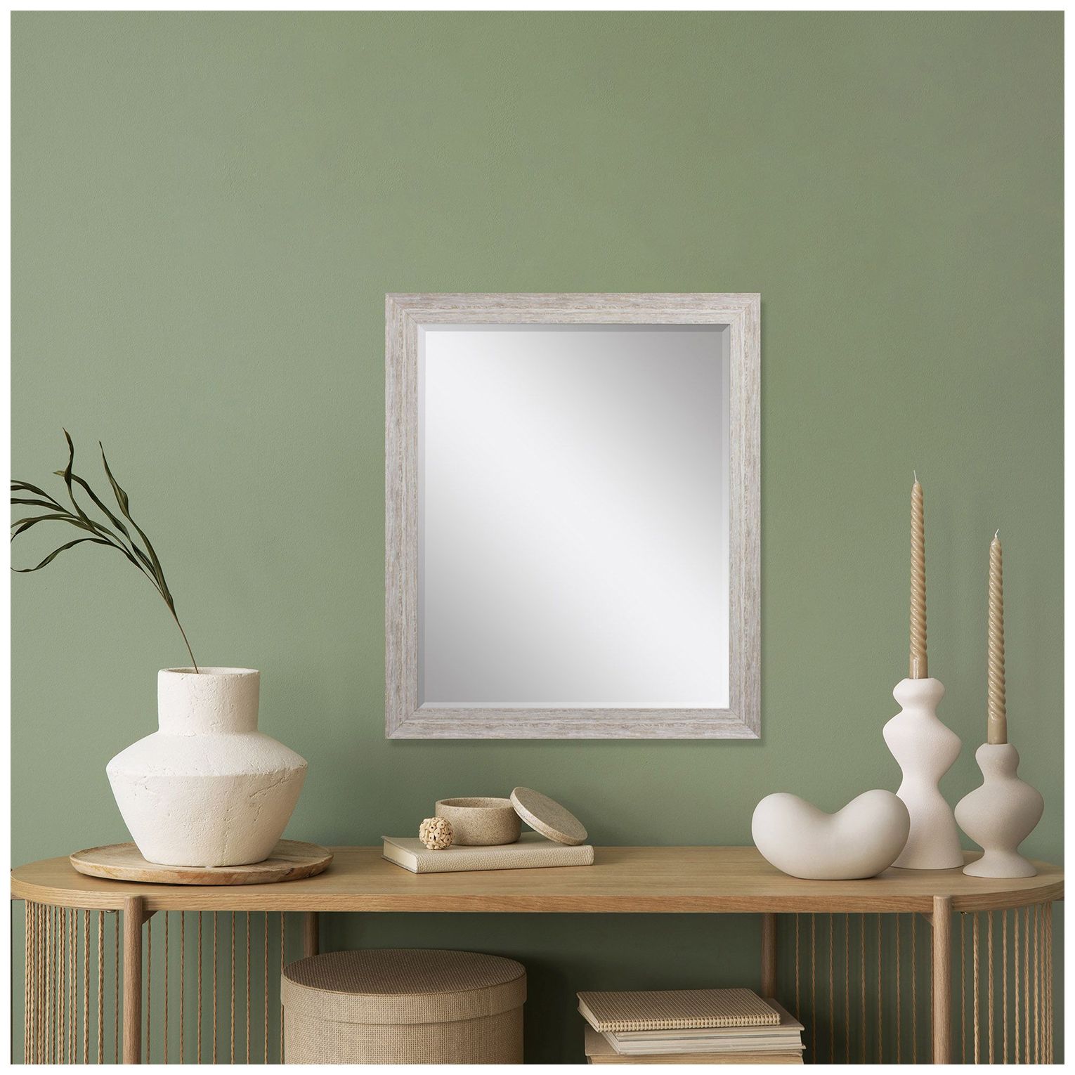 Image 5 #530 Beige Wall Mirror - 26" x 32" more views