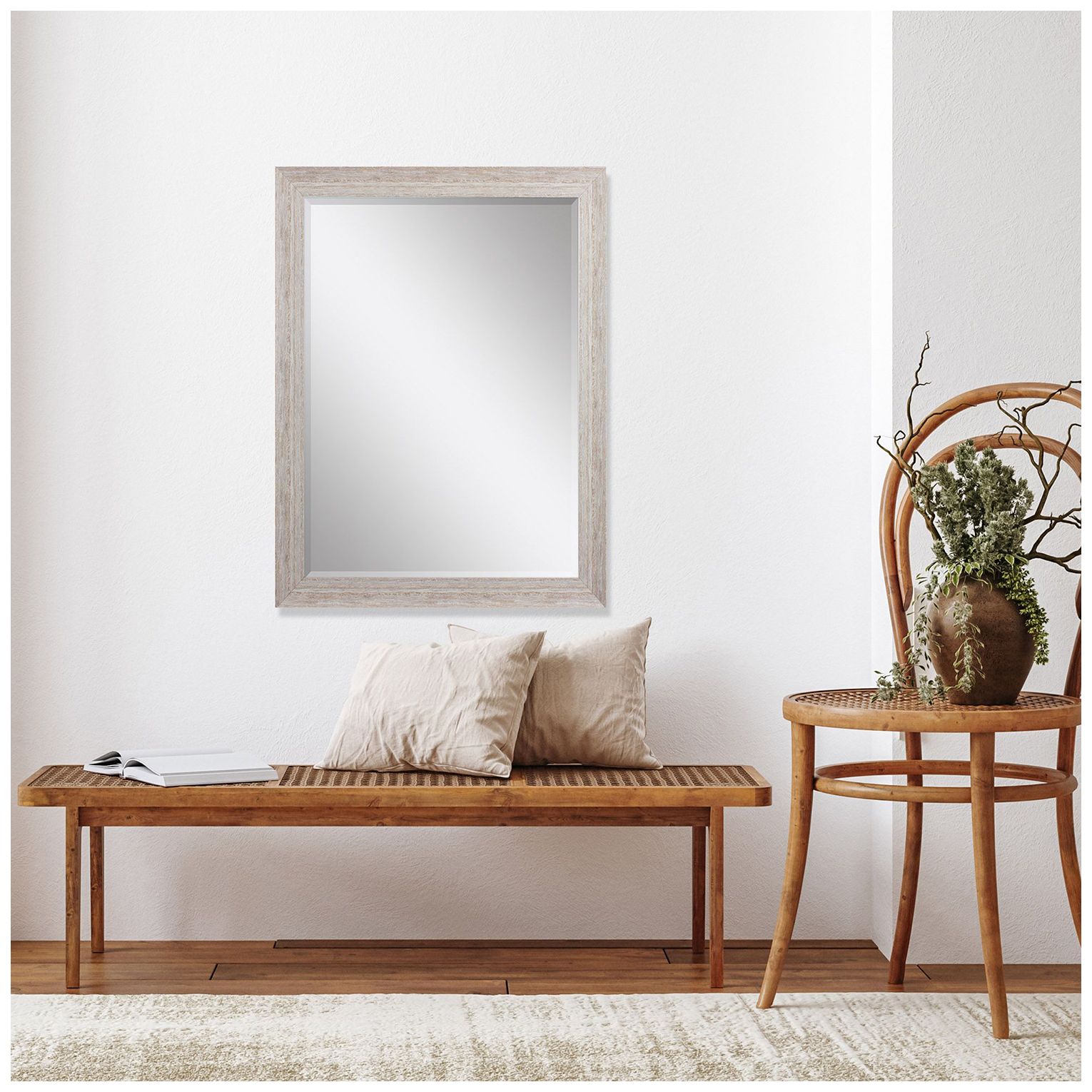 Image 5 #530 Beige Wall Mirror - 28" x 40" more views