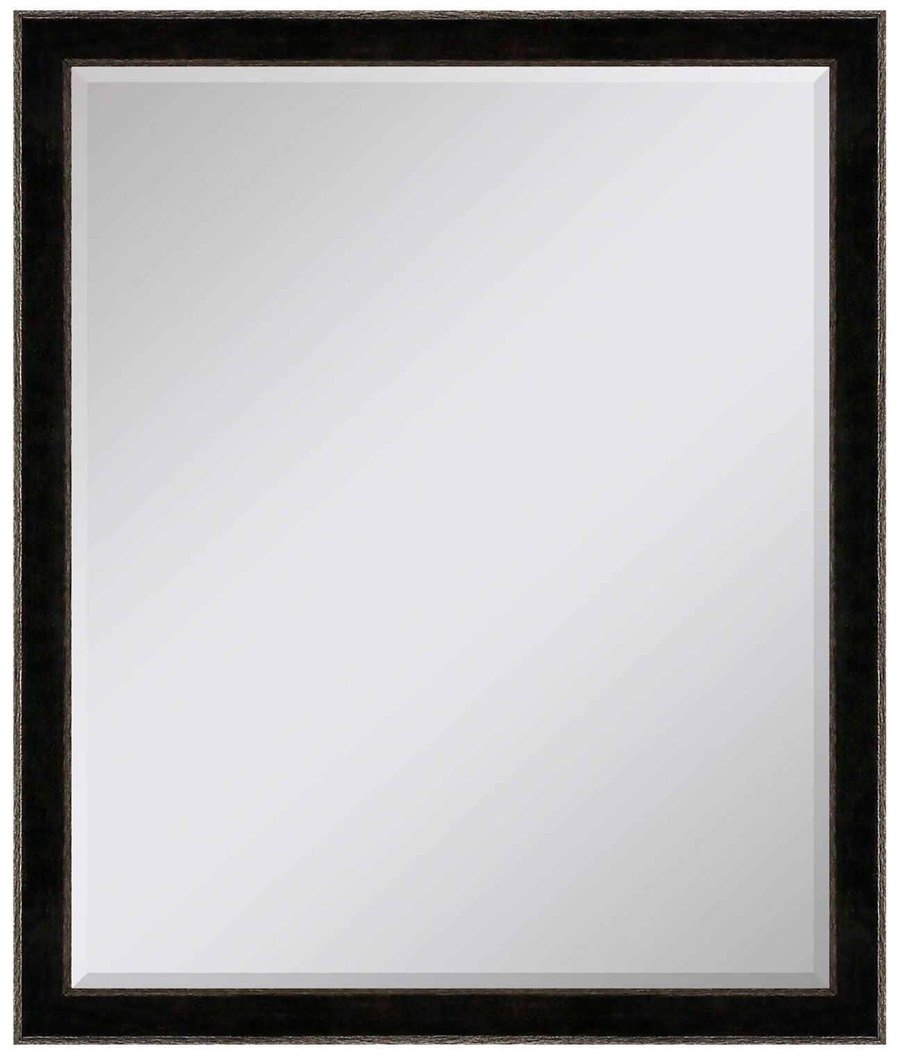 Image 2 #535 Black Metallic Wall Mirror - 26" x 32"