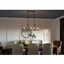 Thumbnail1 of Quoizel Lincoln 40" Wide Distressed Iron 5-Light Island Chandelier in scene
