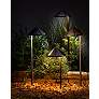 Kichler Bronze Finish Cone Low Voltage Landscape Light in scene