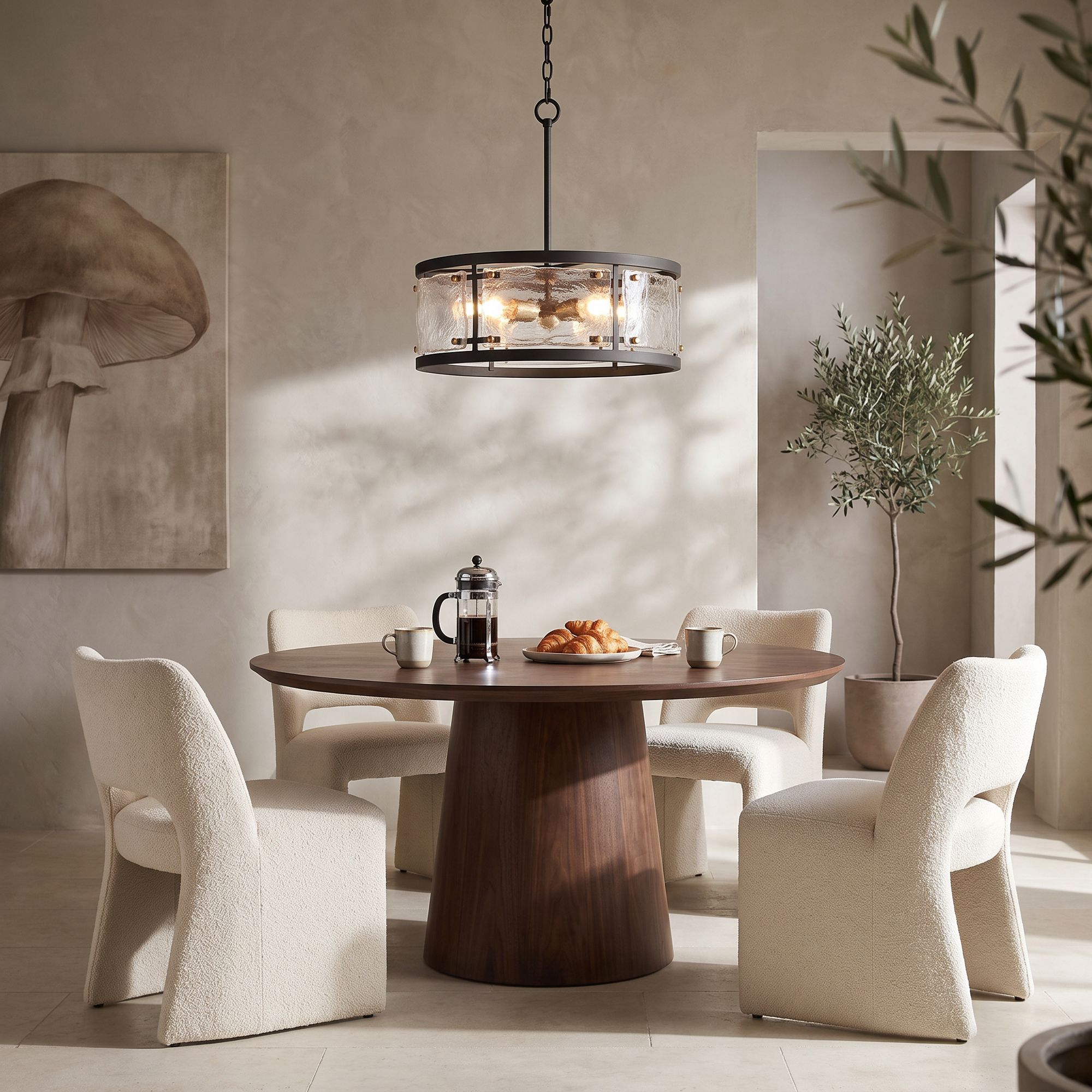 Watch A Video About the Possini Euro Campanelli Bronze and Brass Drum Pendant Light
