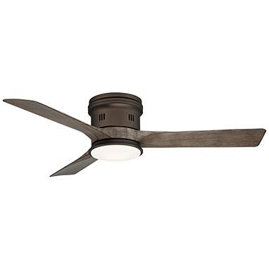 54" Casa Salerno Bronze Damp LED Hugger Fan with Remote Control