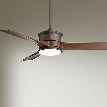 54" Casa Vieja Key West Bronze Wet Outdoor LED Ceiling Fan with Remote