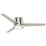 2_54" Casablanca Commodus Brushed Nickel Low Profile Ceiling Fan