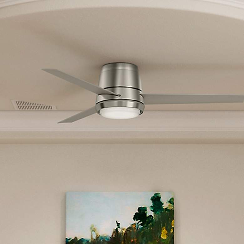 Image 1 54" Casablanca Commodus Brushed Nickel Low Profile Ceiling Fan