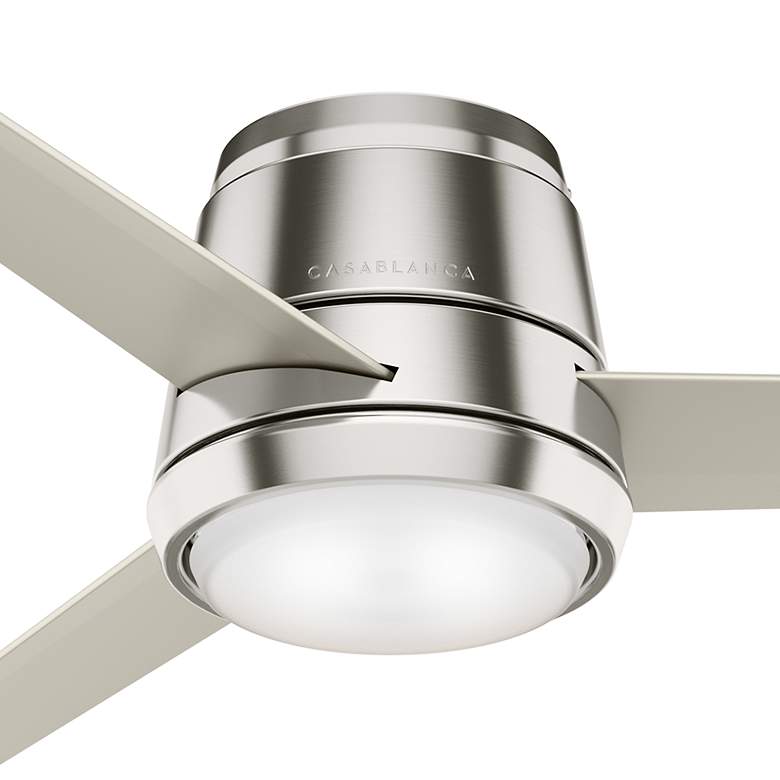 Image 3 54" Casablanca Commodus Brushed Nickel Low Profile Ceiling Fan more views
