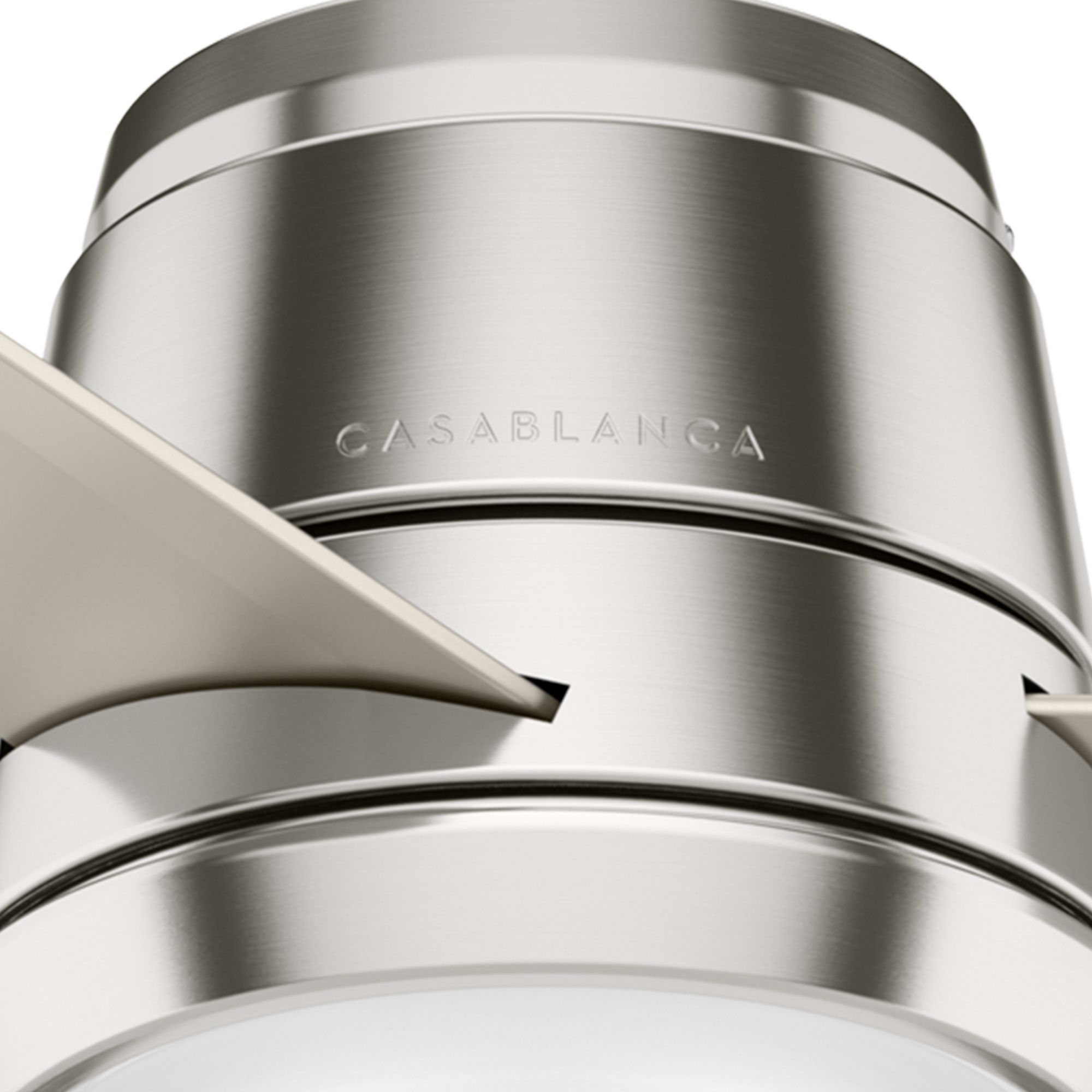 54" Casablanca Commodus Brushed Nickel Low Profile Ceiling Fan