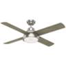 54" Casablanca Levitt Brushed Nickel LED Ceiling Fan with Wall Control