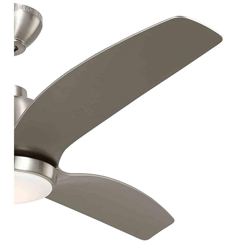 Image 4 54" Avila Brushed Steel Damp Rated LED Ceiling Fan with Remote more views