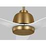 2_54" Avila Satin Brass LED Ceiling Fan w/ Matte White Blades more views