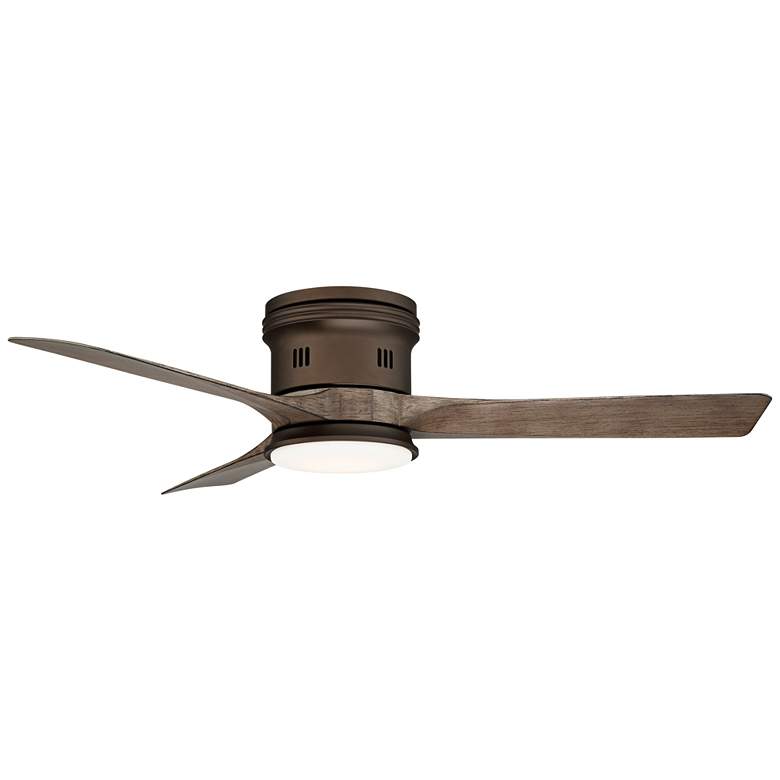 Image 6 54" Casa Salerno Bronze Damp LED Hugger Fan with Remote Control more views