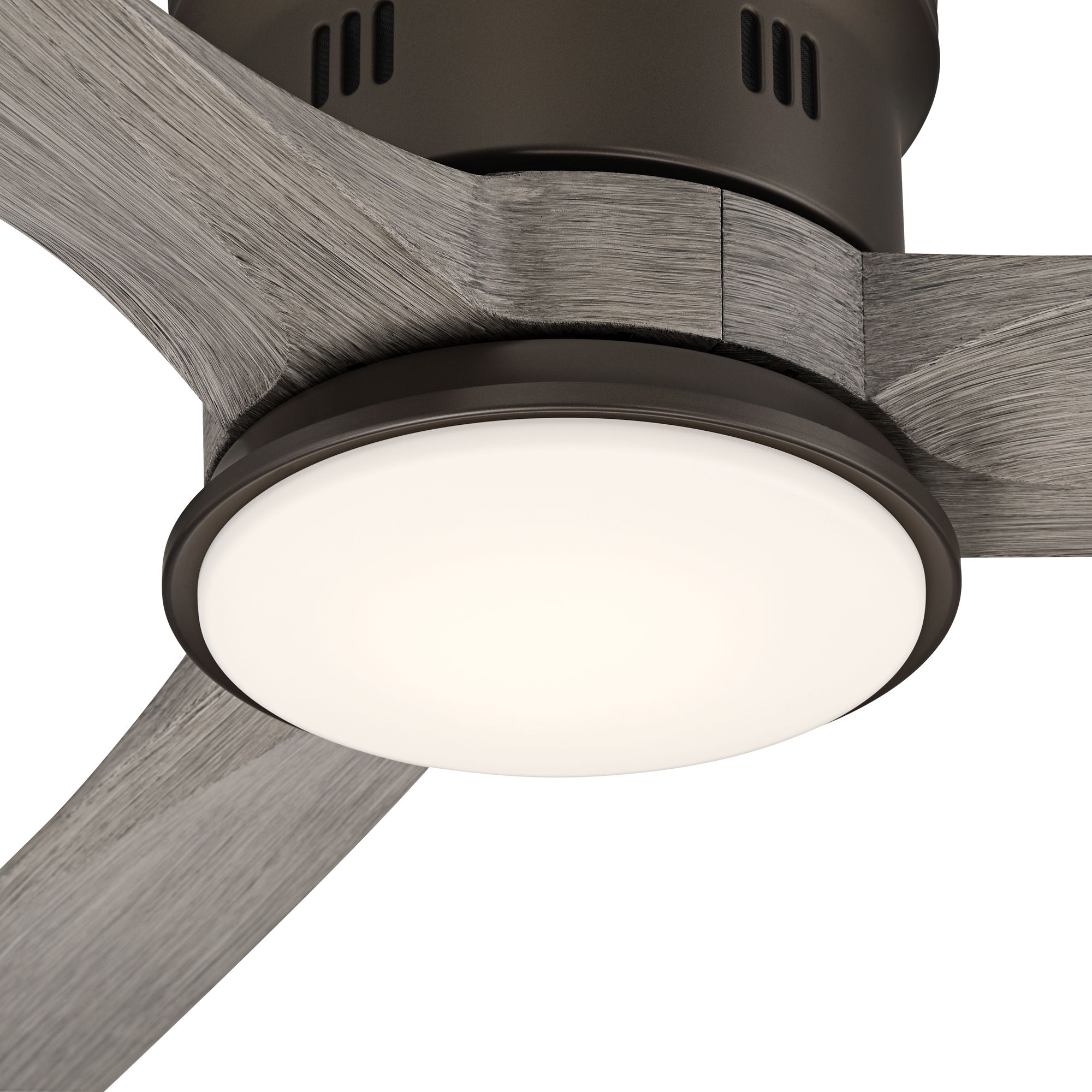 Image 2 54" Casa Salerno Bronze Gray Damp LED Hugger Fan with Remote Control more views