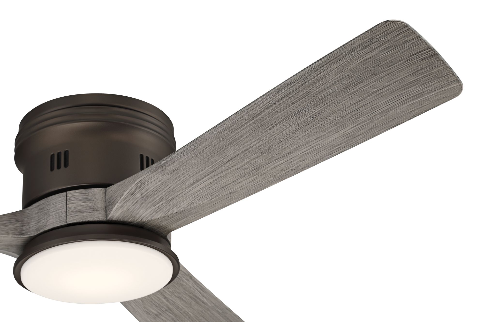 Image 3 54" Casa Salerno Bronze Gray Damp LED Hugger Fan with Remote Control more views