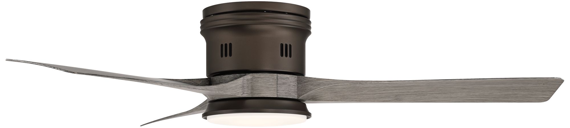 Image 5 54" Casa Salerno Bronze Gray Damp LED Hugger Fan with Remote Control more views