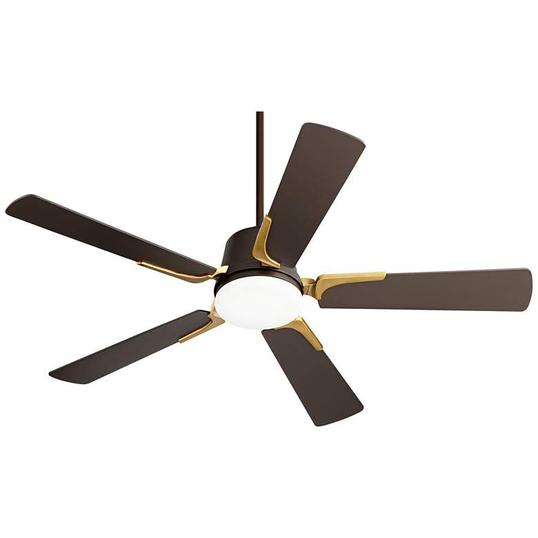 Image 6 54 inch Casa Vieja Desteny Bronze Soft Brass LED Ceiling Fan with Remote more views
