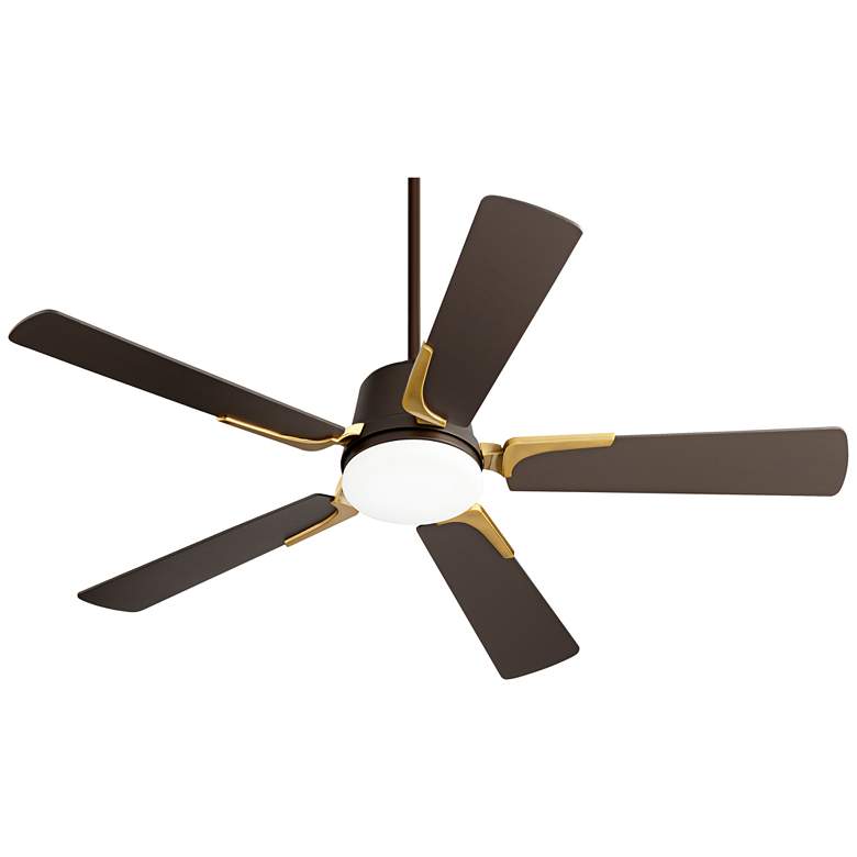 Image 6 54" Casa Vieja Desteny Bronze Soft Brass LED Ceiling Fan with Remote more views
