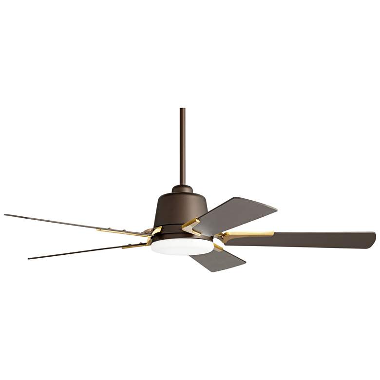 Image 7 54 inch Casa Vieja Desteny Bronze Soft Brass LED Ceiling Fan with Remote more views