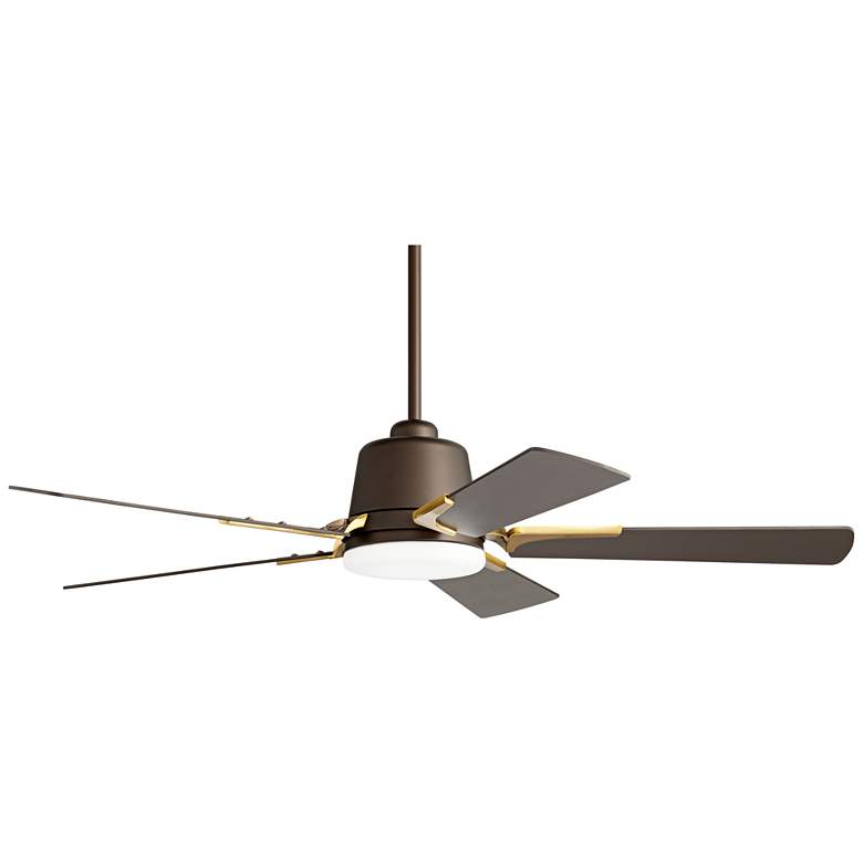 Image 7 54" Casa Vieja Desteny Bronze Soft Brass LED Ceiling Fan with Remote more views