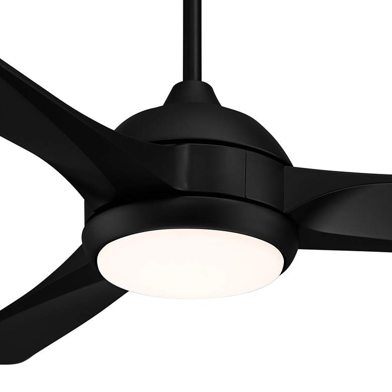 Image 3 54" Casa Vieja Expedite Matte Black LED Damp Ceiling Fan with Remote more views