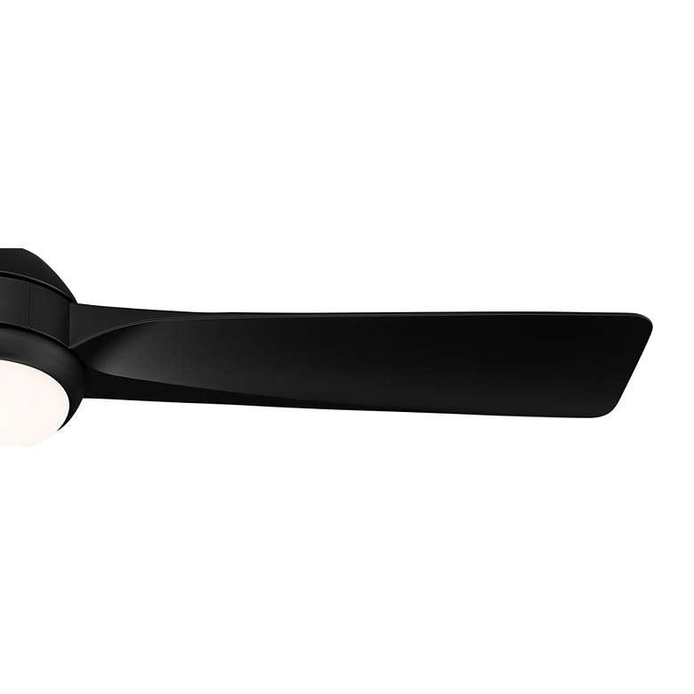 Image 4 54" Casa Vieja Expedite Matte Black LED Damp Ceiling Fan with Remote more views