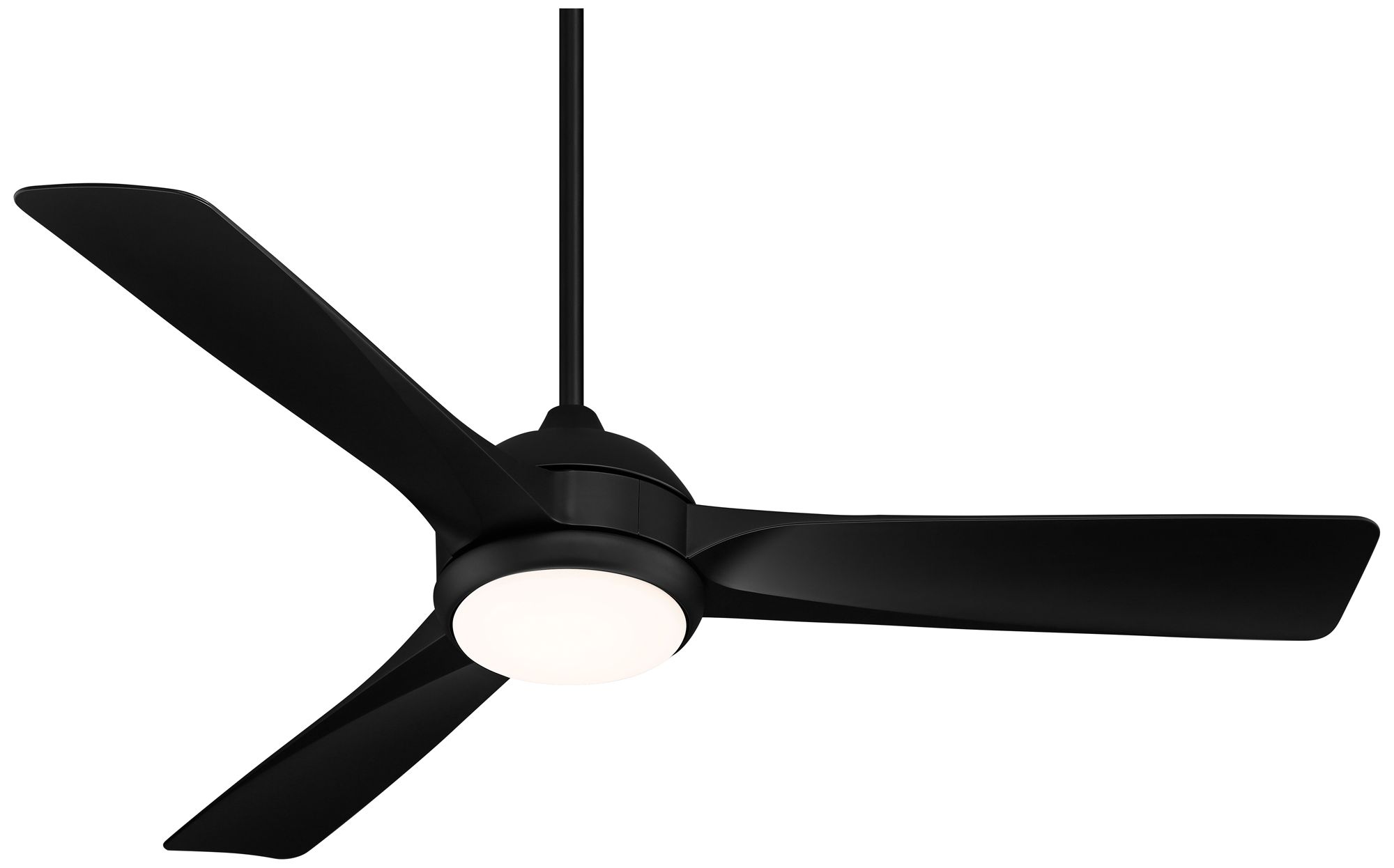 Watch A Video About the Casa Vieja Expedite Matte Black LED Damp Ceiling Fan with Remote