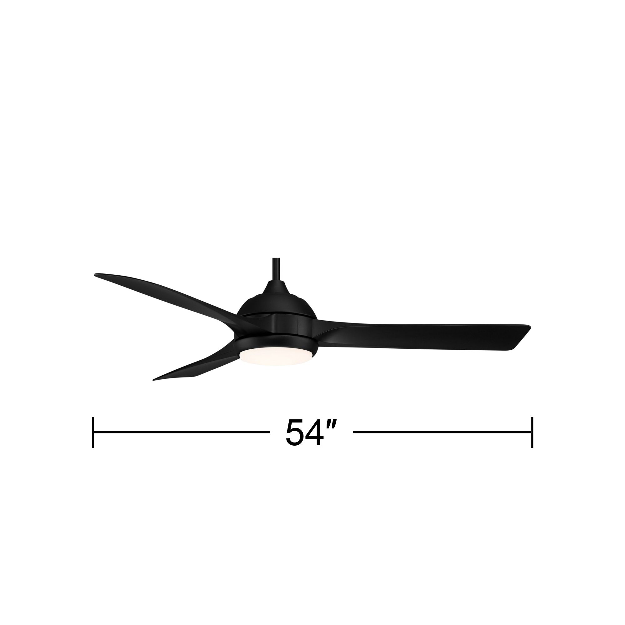Watch A Video About the Casa Vieja Expedite Matte Black LED Damp Ceiling Fan with Remote