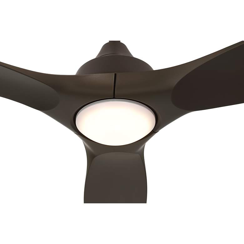 Image 3 54" Casa Vieja Hermosa Wind Emperial Bronze LED Damp Ceiling Fan more views