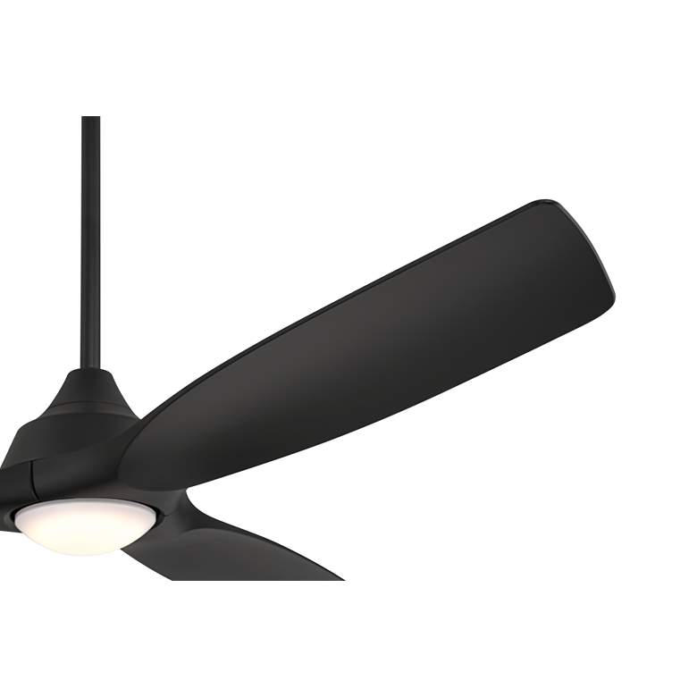 Image 6 54" Casa Vieja Hermosa Wind Matte Black LED Damp Ceiling Fan more views