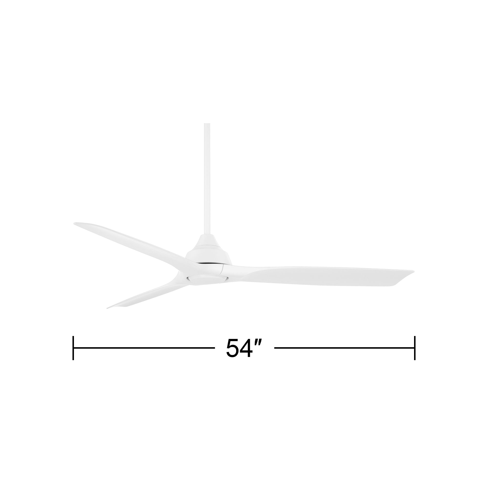 Watch A Video About the 54 Casa Vieja Hermosa Wind Matte White LED Damp Ceiling Fan