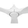 6_54" Casa Vieja Hermosa Wind Matte White LED Damp Ceiling Fan more views